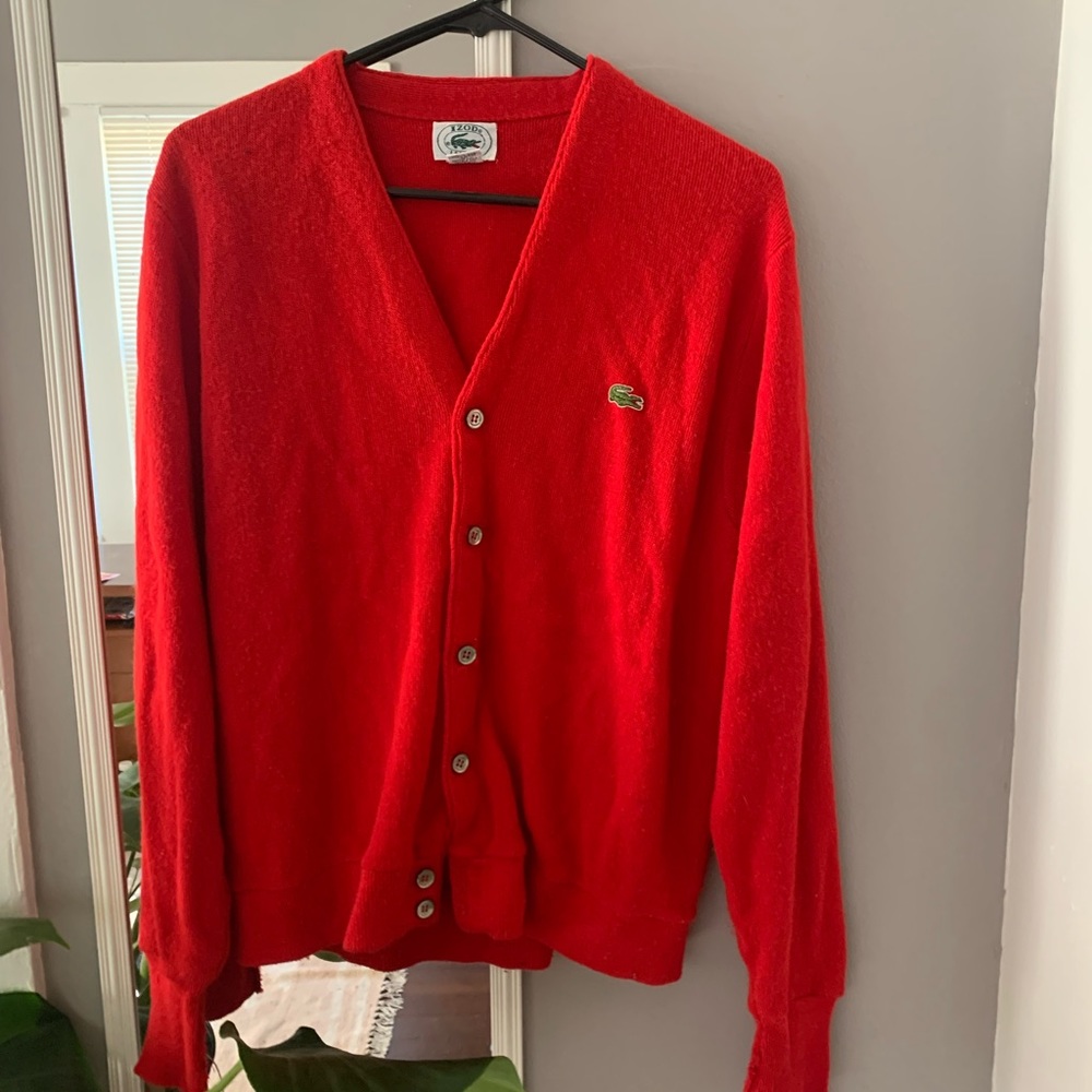 LACOSTE | vintage izod cardigan